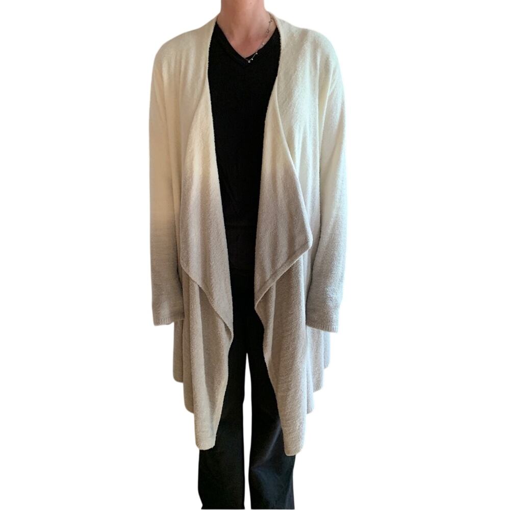 Barefoot Dreams Bamboo Chic Calypso Knit Cardigan Wrap L/XL